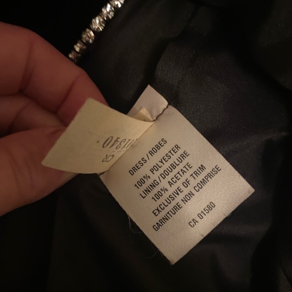 1980s Velvet Black Dress - Picture 2 of 7